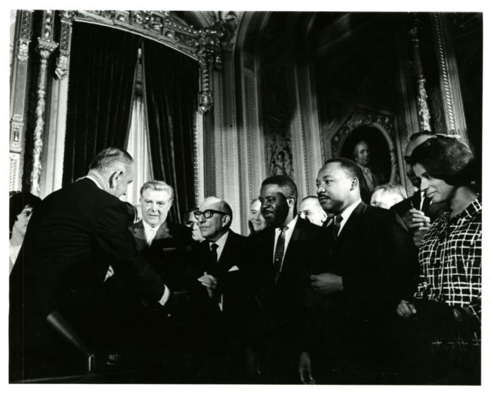 Voting Rights Act signing<br /><br />
