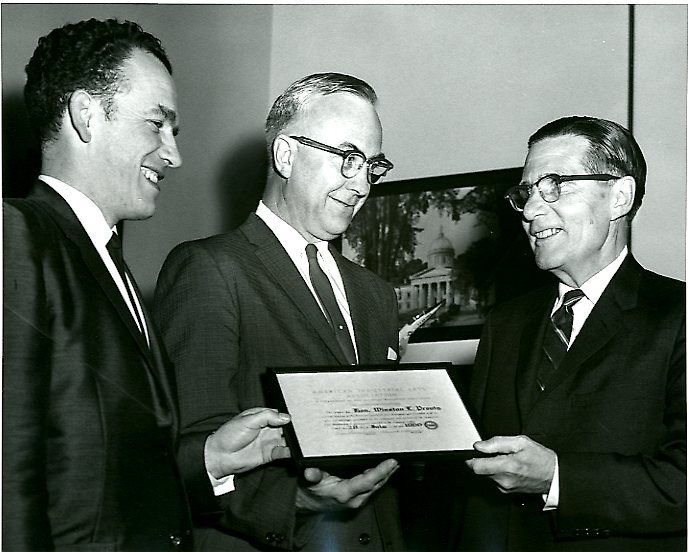 Photograph of Winston L. Prouty and representatives from American Industrial Arts Association