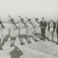Photograph of Representative Bob Dole with Indian soldiers