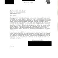 Letter from Diboll with Reply