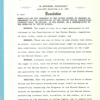 Correspondence between the State of Rhode Island General Assembly and Carl Albert, with enclosure