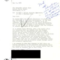 Correspondence from constituent to Senator Albert Gore, Sr. stating opposition to Medicare legislation, dated May 13, 1965