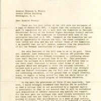 Letter from Royce S. Pitkin to Senator Winston Prouty