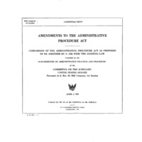 Amendments to the Administrative Procedure Act committee print