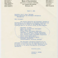 Letters from Congressman William L. Dawson to Congressman John E. Moss
