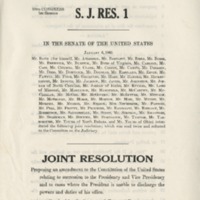 S. J. Res. 1 - Jan 6 1965 <br /><br />
