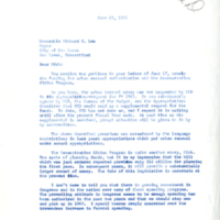 Letter from Congressman Robert Giaimo to Mayor Richard C. Lee