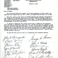 Letter from members of the House Committee on Public Works