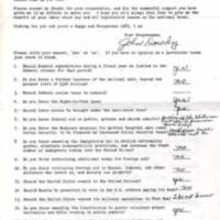 Letter from Willis with Questionnaire and Reply<br />
