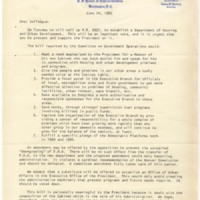 Letter from John W. McCormack, Carl Albert, and Hale Boggs to Democratic House Colleagues Regarding H.R. 6927<br />
