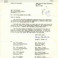 Letter from the Norfolk Christian Leadership Conference to Representative Ted Kennedy