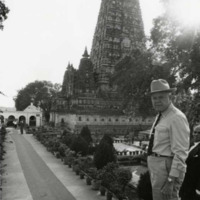 Photograph of Congressman Poage at Buddha-Gaya Temple
