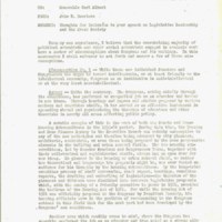 Memorandum from John E. Barriere to Representative Carl Albert<br />
